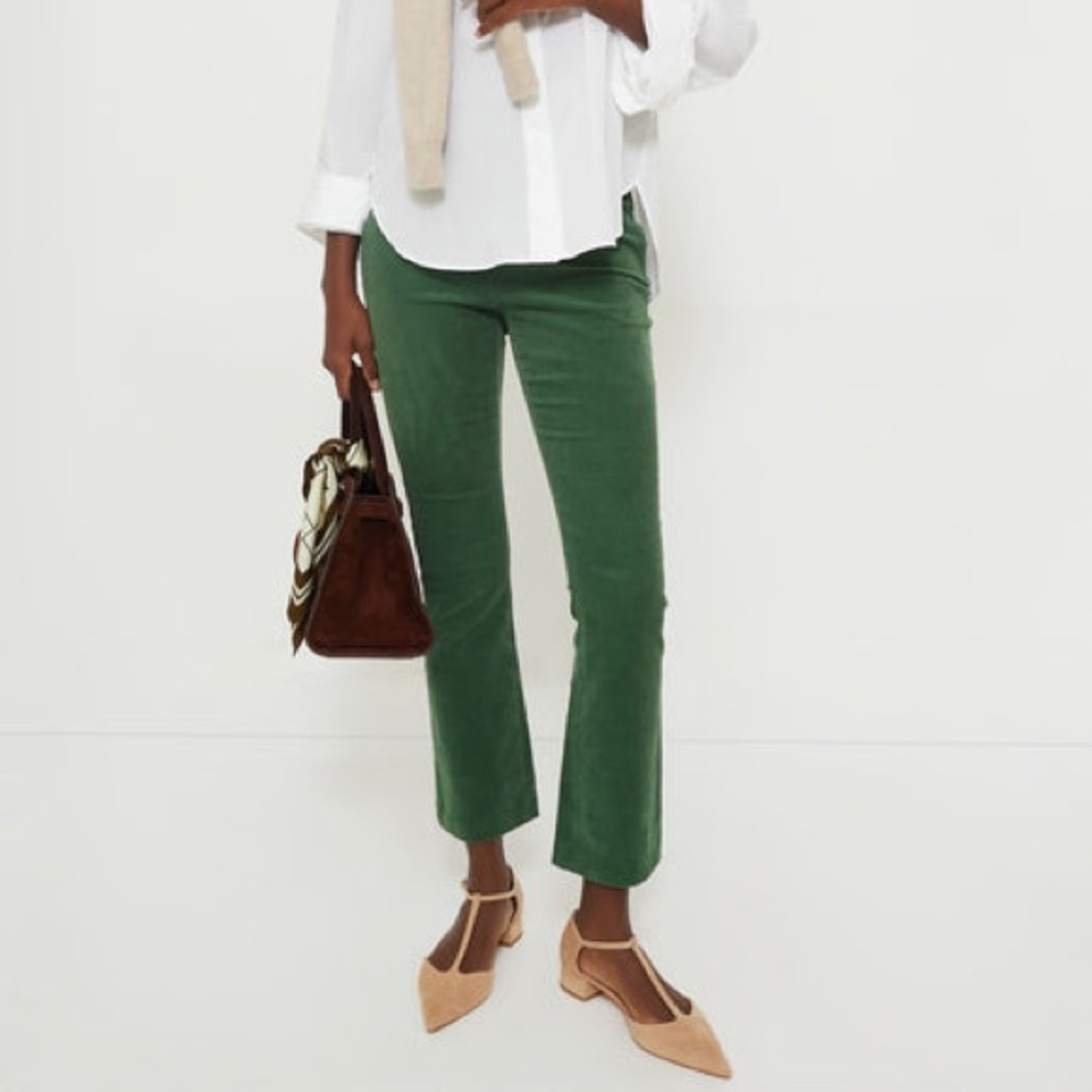 Tuckernuck Green Corduroy Ashford High Rise Pants Medium